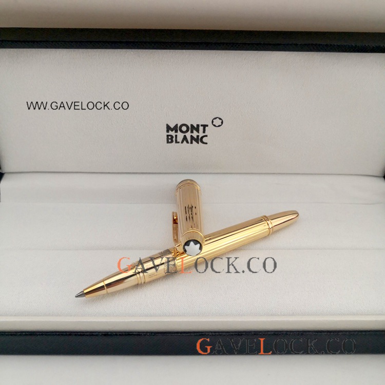 Mini Mont Blanc Meisterstuck Rollerball Pen - Yellow Gold Mini Pen